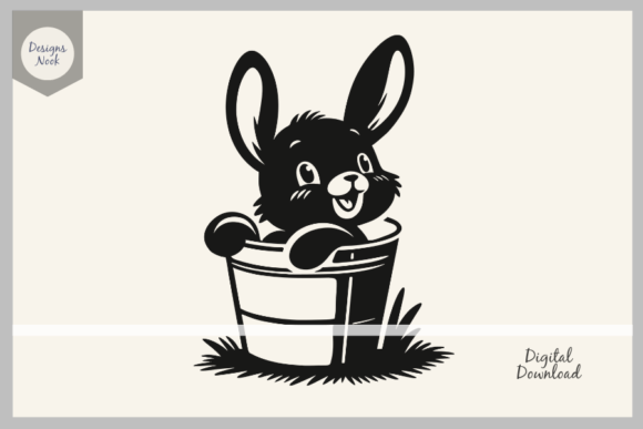Download Bunny SVG, Baby Bunny in a Bucket SVG - Baby bunny Collection