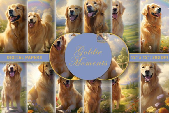 Download Golden Retriever Bliss: Canine Designs - Premium Resources